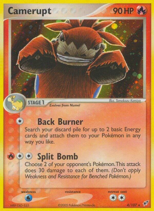 Camerupt 4/107 card from Deoxys
