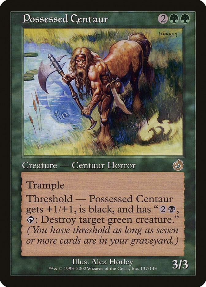 Possessed Centaur 137 card from Torment