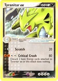 Tyranitar ex (Non-Holo) 017/017 card from POP Series 1