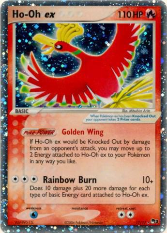 Ho-Oh ex (Holo) 017/017 card from POP Series 3