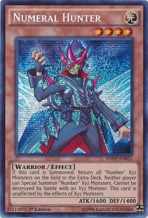 Numeral Hunter WSUP-EN021 card from World Superstars