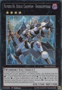 Number 86: Heroic Champion - Rhongomyniad WSUP-EN022 card from World Superstars