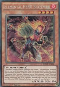 Elemental HERO Blazeman WSUP-EN032 card from World Superstars