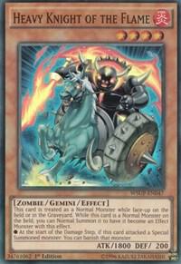 Heavy Knight of the Flame WSUP-EN047 card from World Superstars