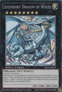 Legendary Dragon of White WSUP-EN051 card from World Superstars
