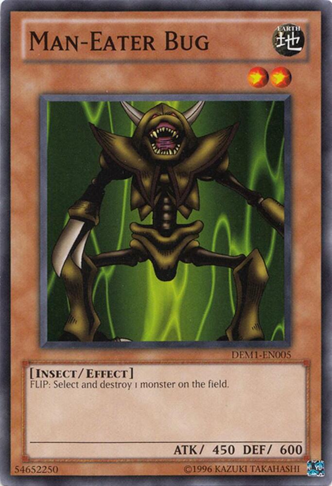 Man-Eater Bug DEM1-EN005 card from Demo Pack