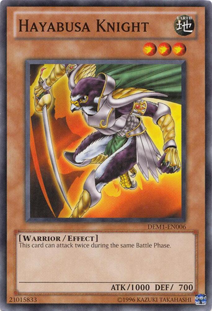 Hayabusa Knight DEM1-EN006 card from Demo Pack