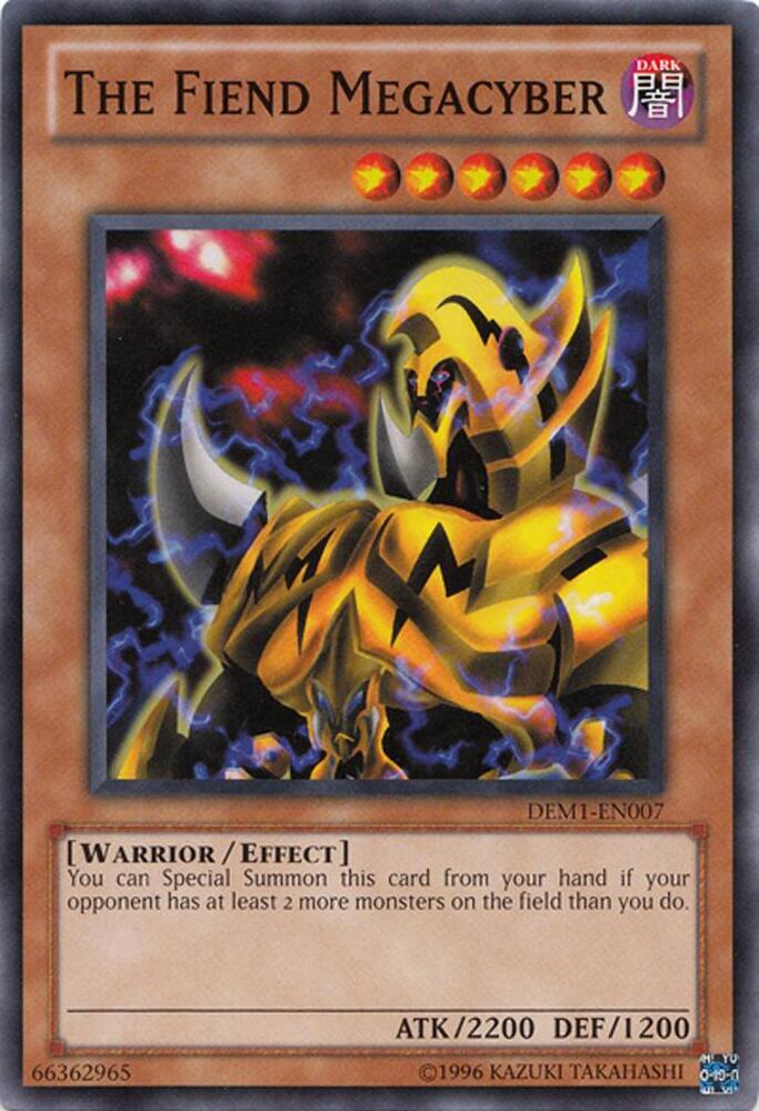 The Fiend Megacyber DEM1-EN007 card from Demo Pack