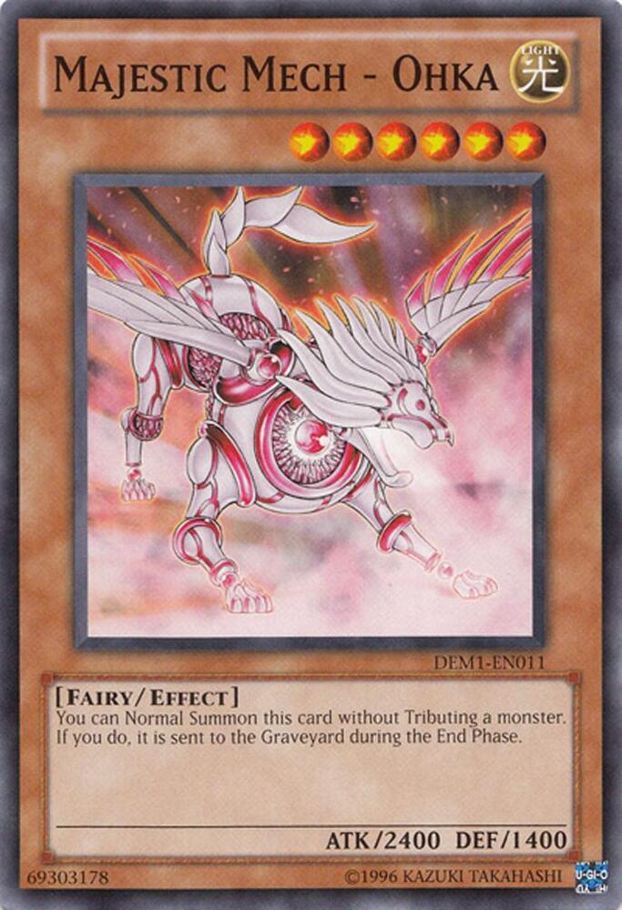 Majestic Mech - Ohka DEM1-EN011 card from Demo Pack