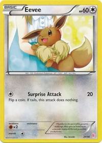 Eevee (21) 21/30 card from XY Trainer Kit: Sylveon & Noivern