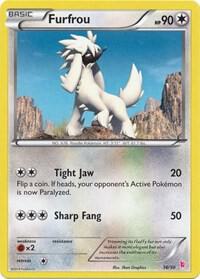 Furfrou (#22 - Sylveon) 22/30 card from XY Trainer Kit: Sylveon & Noivern