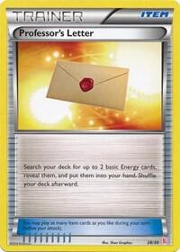 Professor's Letter (Sylveon) 28/30 card from XY Trainer Kit: Sylveon & Noivern