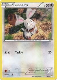 Bunnelby 4/30 card from XY Trainer Kit: Sylveon & Noivern