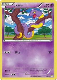 Ekans 16/30 card from XY Trainer Kit: Sylveon & Noivern