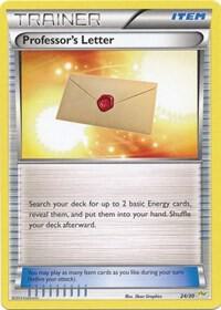 Professor's Letter (Noivern) 24/30 card from XY Trainer Kit: Sylveon & Noivern