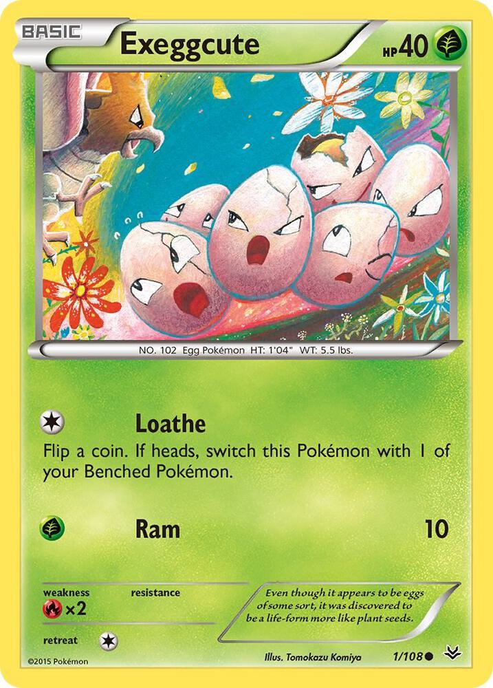 Exeggcute 1/108 card from XY - Roaring Skies