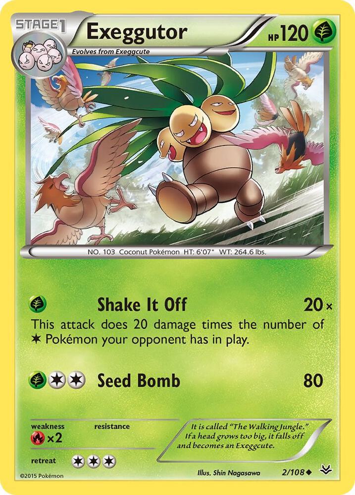 Exeggutor 2/108 card from XY - Roaring Skies