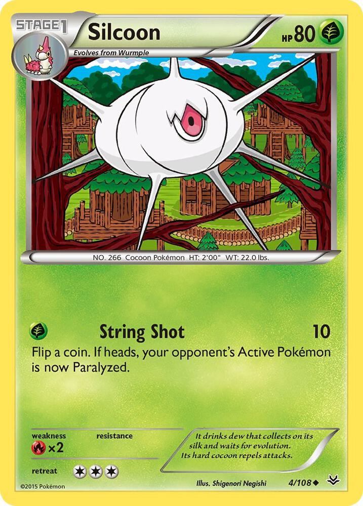 Silcoon 4/108 card from XY - Roaring Skies