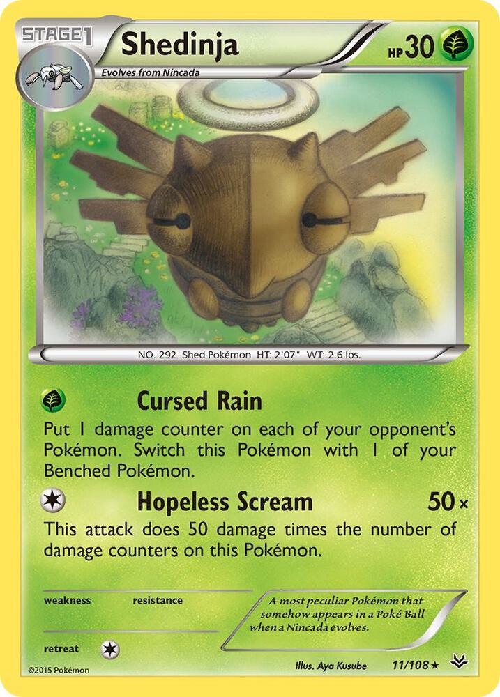 Shedinja 11/108 card from XY - Roaring Skies