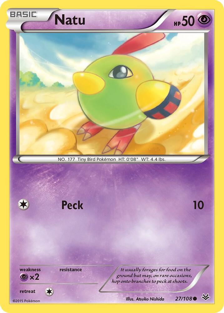 Natu (27) 27/108 card from XY - Roaring Skies