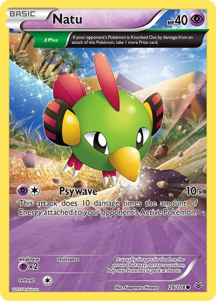 Natu (28 Delta) 28/108 card from XY - Roaring Skies