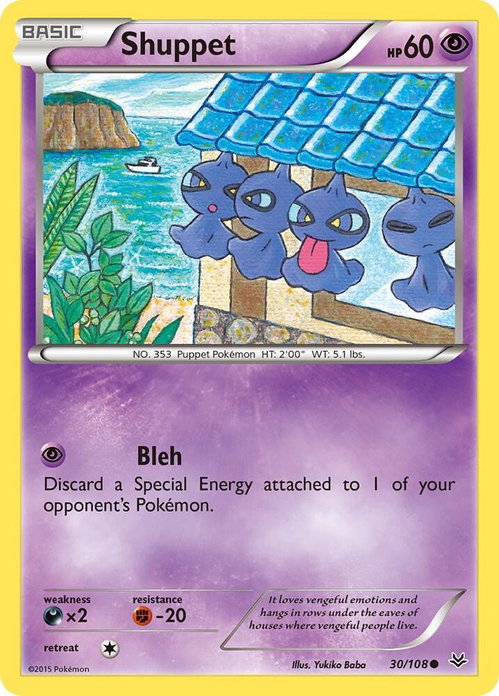 Shuppet 30/108 card from XY - Roaring Skies