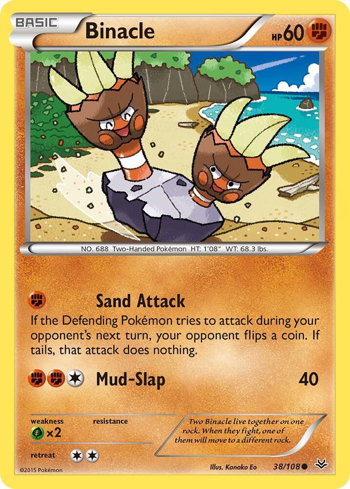 Binacle 38/108 card from XY - Roaring Skies