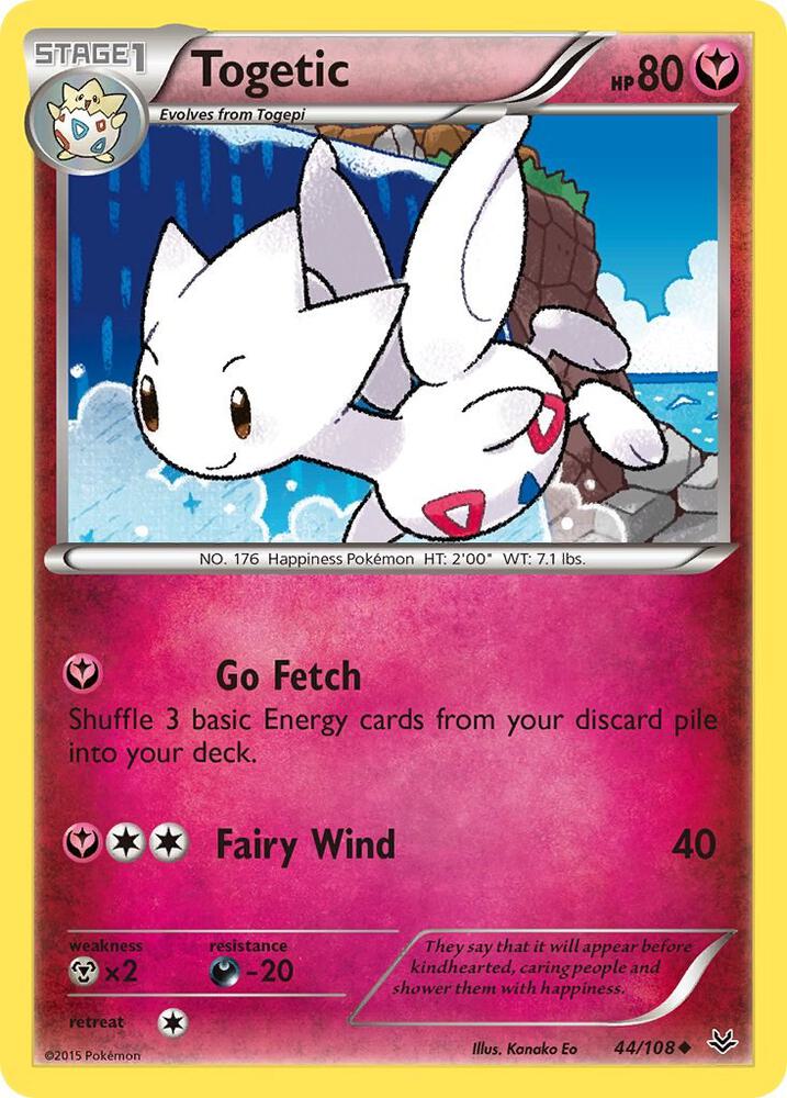 Togetic 44/108 card from XY - Roaring Skies
