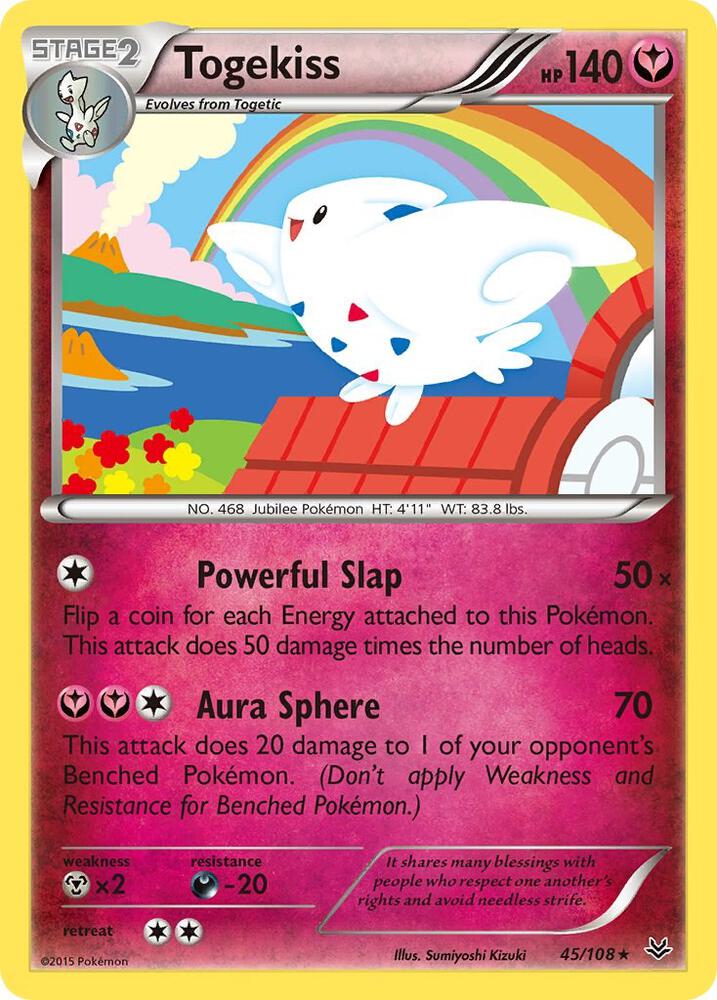 Togekiss (45) 45/108 card from XY - Roaring Skies