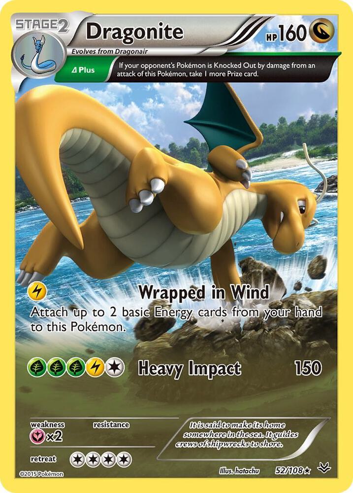 Dragonite (52 Delta) 52/108 card from XY - Roaring Skies