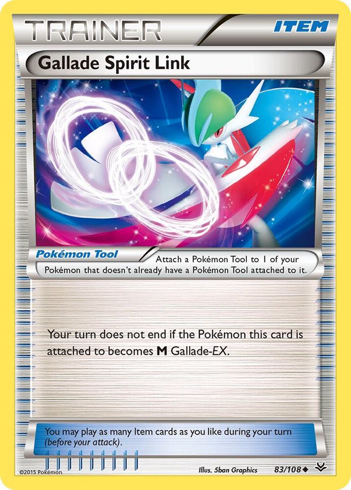Gallade Spirit Link 83/108 card from XY - Roaring Skies