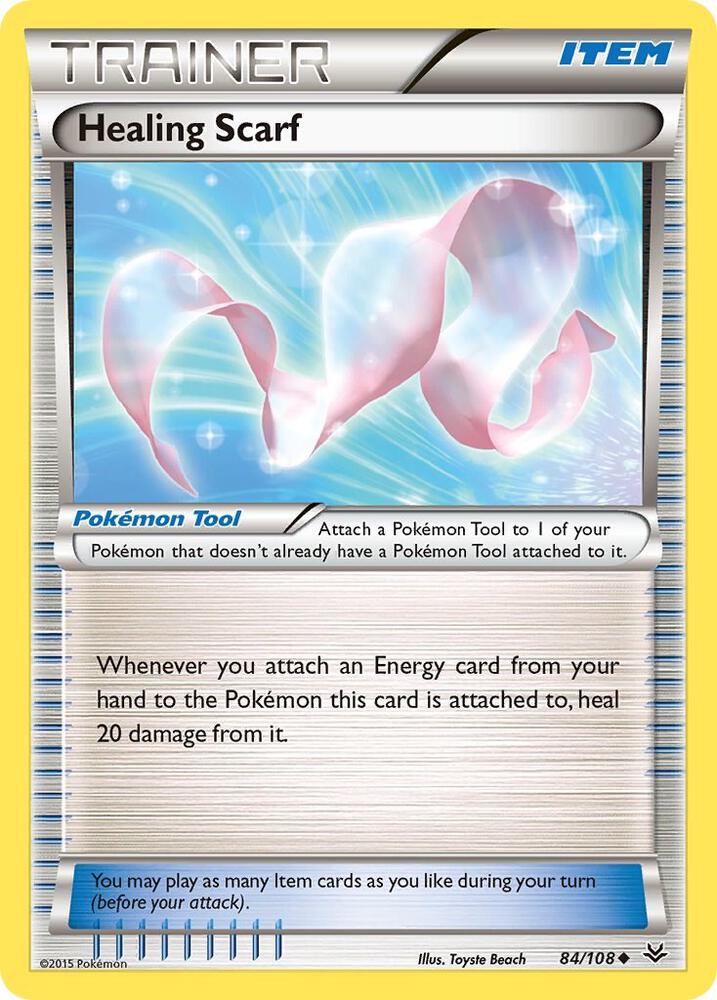 Healing Scarf 84/108 card from XY - Roaring Skies