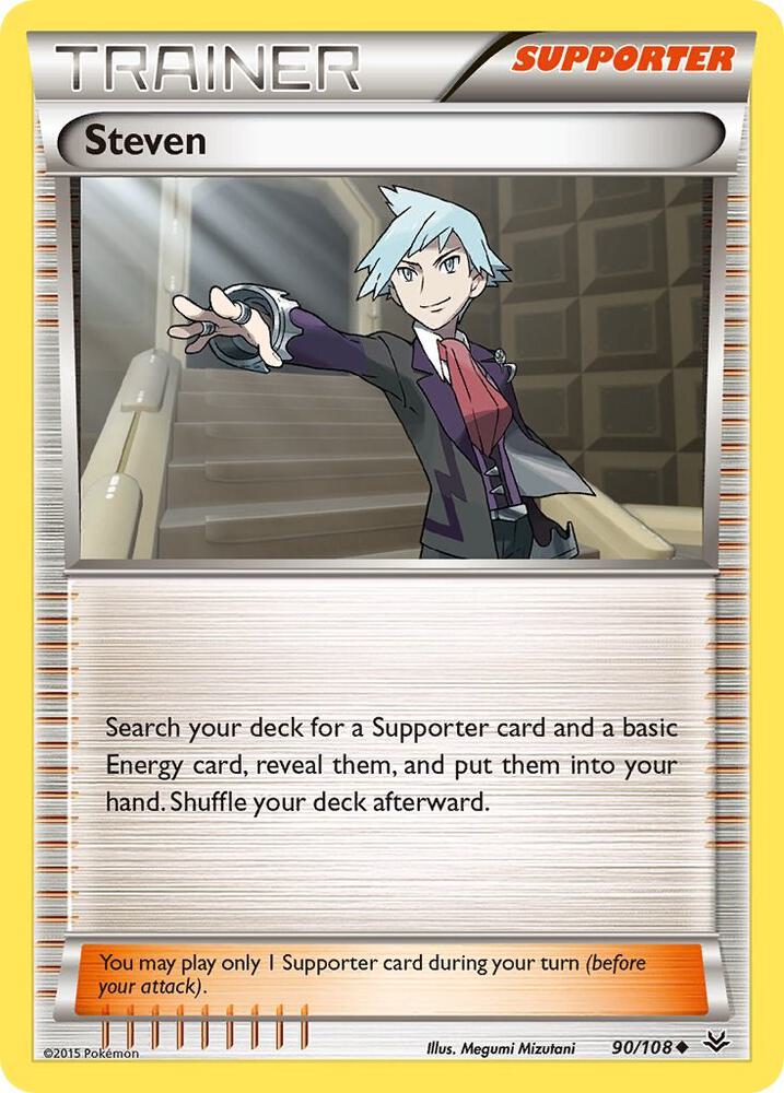 Steven 90/108 card from XY - Roaring Skies