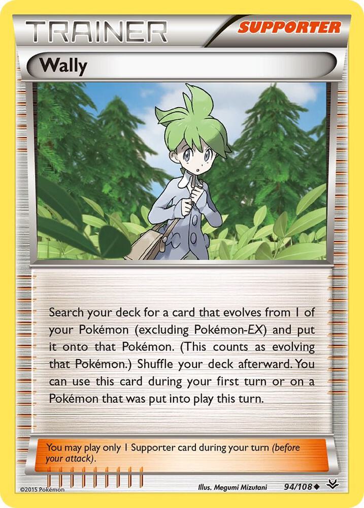 Wally 94/108 card from XY - Roaring Skies