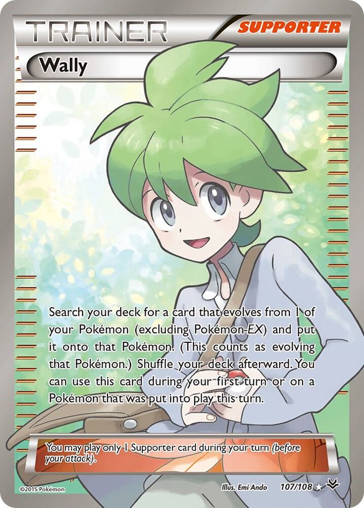Wally (107 Full Art) 107/108 card from XY - Roaring Skies