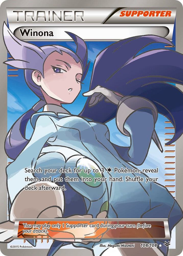 Winona (108 Full Art) 108/108 card from XY - Roaring Skies