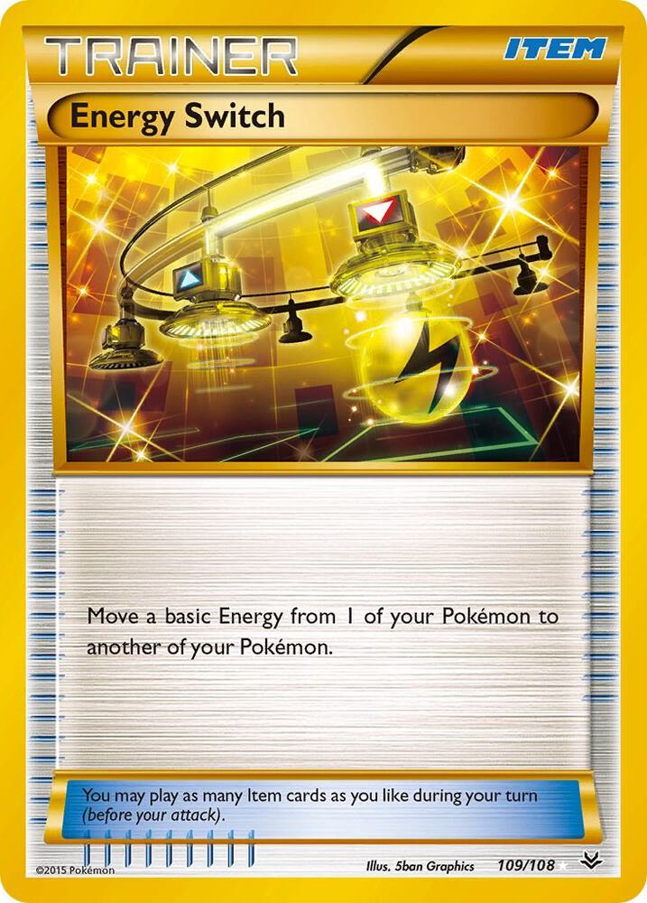 Energy Switch 109/108 card from XY - Roaring Skies