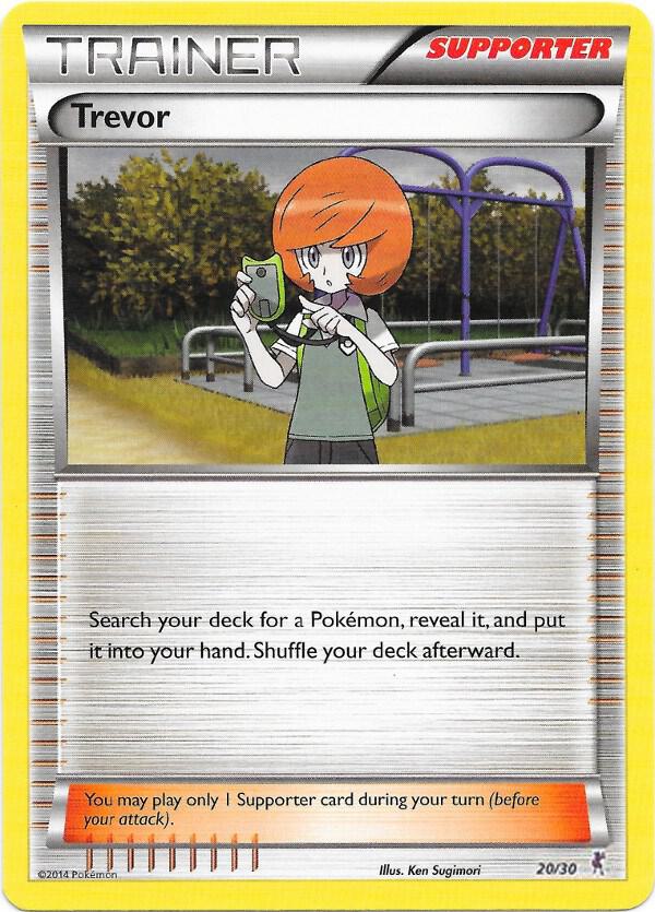 Trevor (Bisharp) 20/30 card from XY Trainer Kit: Bisharp & Wigglytuff