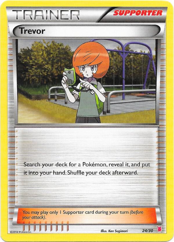 Trevor (Wigglytuff) 24/30 card from XY Trainer Kit: Bisharp & Wigglytuff