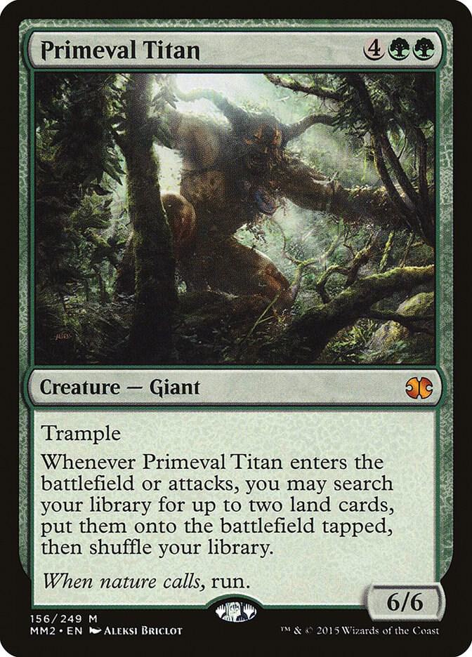 Primeval Titan 156 card from Modern Masters 2015