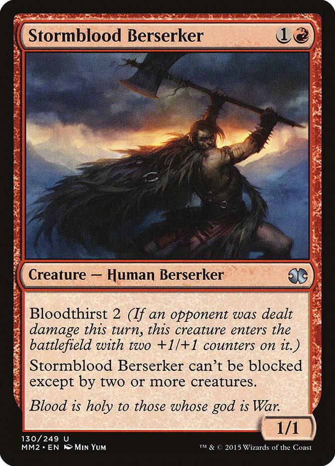 Stormblood Berserker 130 card from Modern Masters 2015