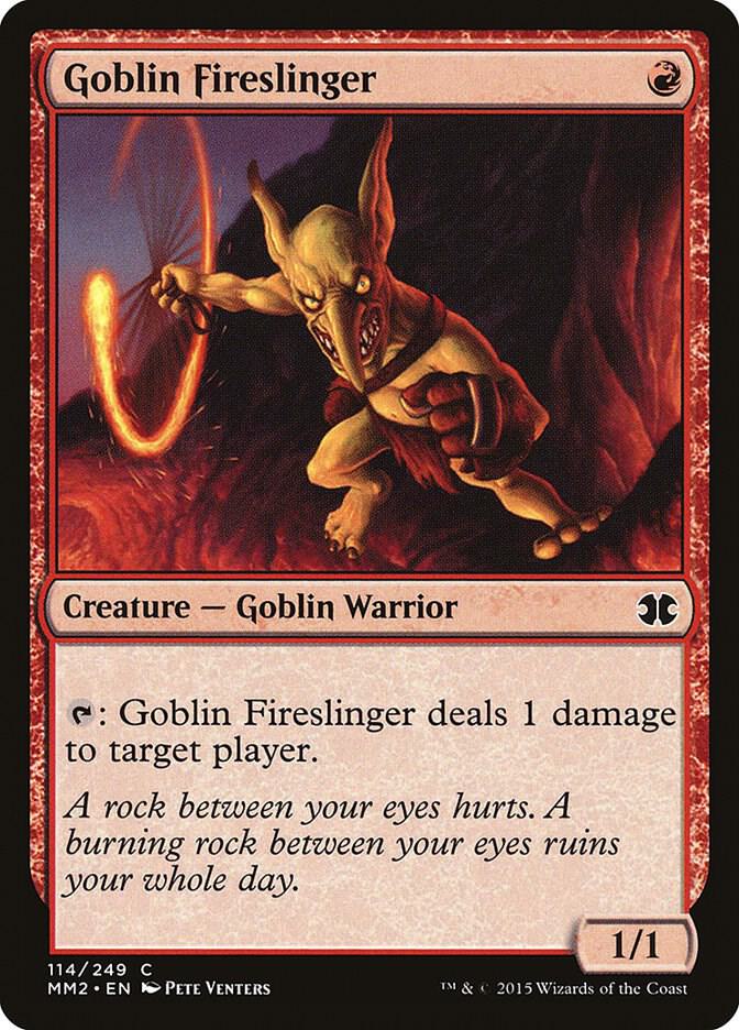 Goblin Fireslinger 114 card from Modern Masters 2015