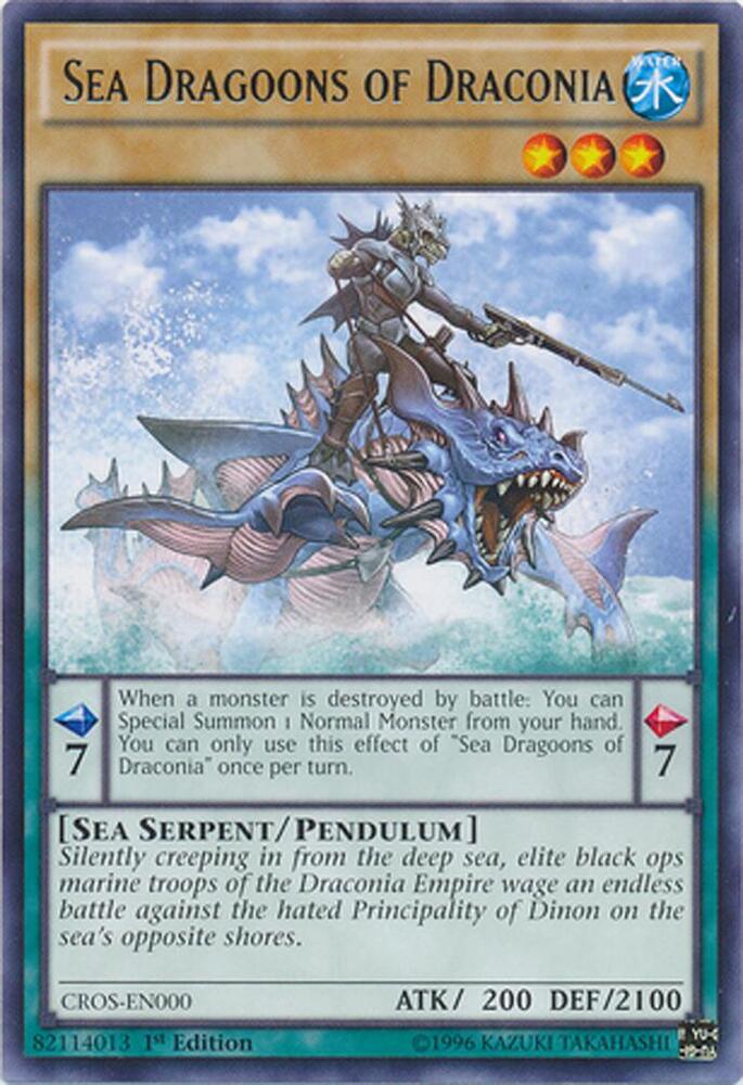 Sea Dragoons of Draconia CROS-EN000 card from Crossed Souls