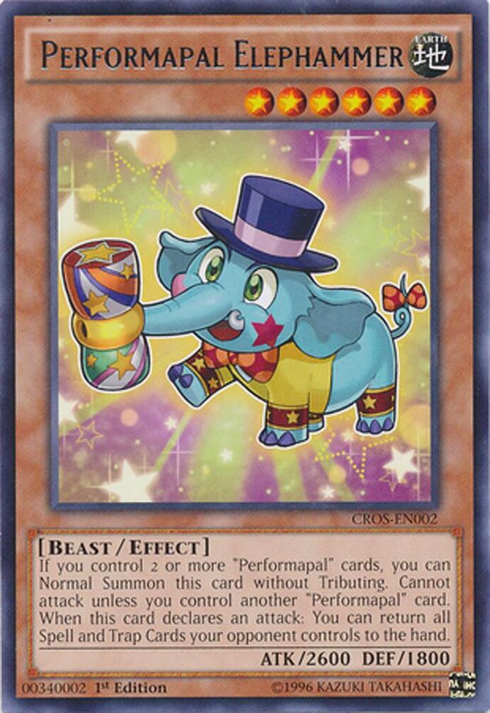 Performapal Elephammer CROS-EN002 card from Crossed Souls