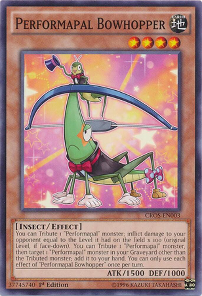 Performapal Bowhopper CROS-EN003 card from Crossed Souls