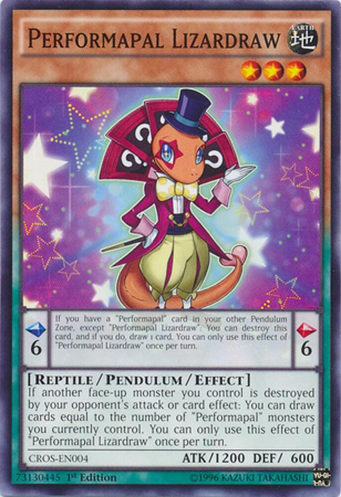Performapal Lizardraw CROS-EN004 card from Crossed Souls
