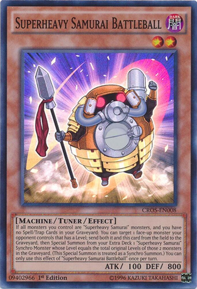Superheavy Samurai Battleball CROS-EN008 card from Crossed Souls