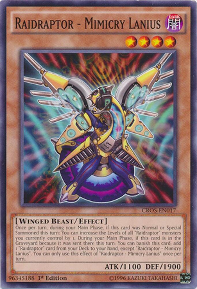 Raidraptor - Mimicry Lanius CROS-EN017 card from Crossed Souls