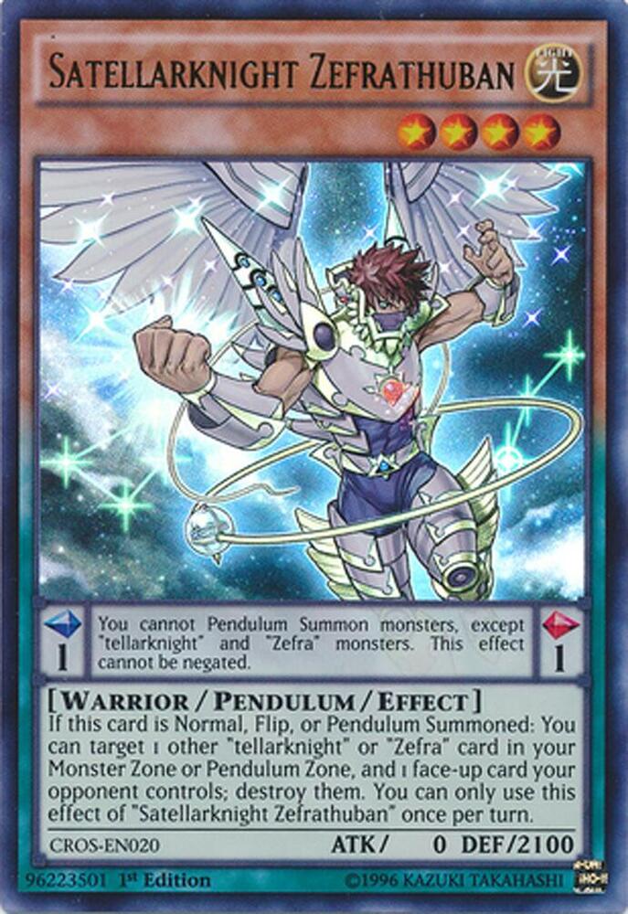 Satellarknight Zefrathuban CROS-EN020 card from Crossed Souls