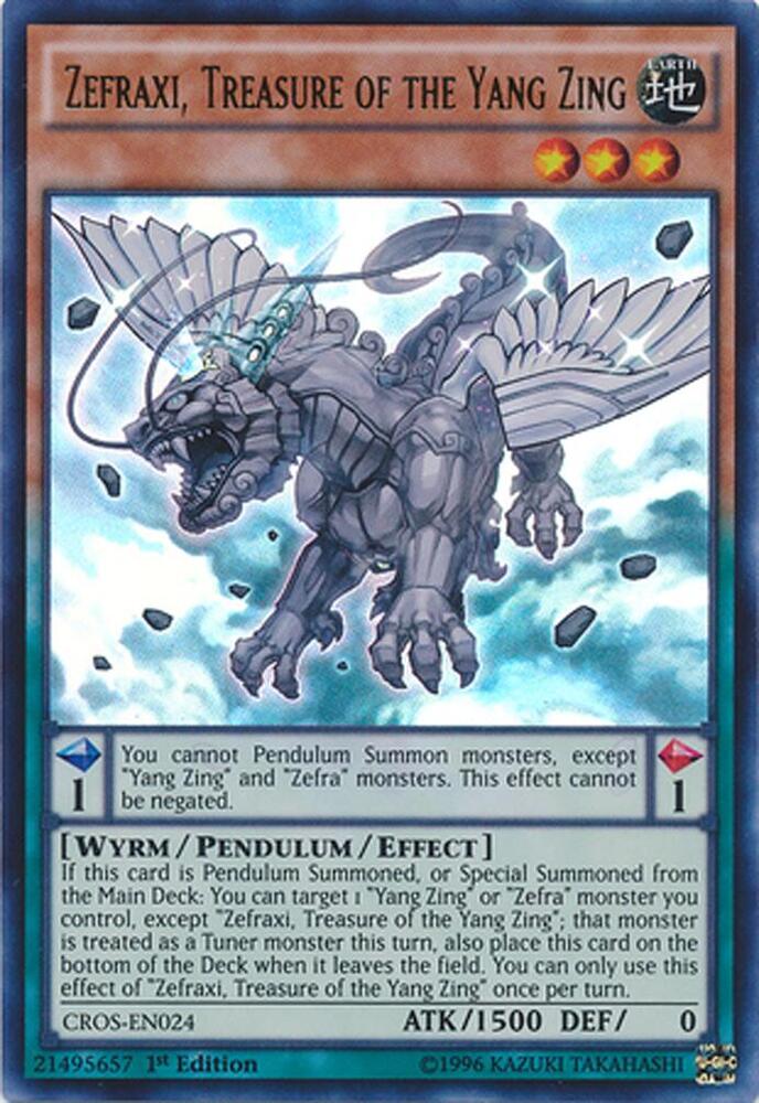 Zefraxi, Treasure of the Yang Zing CROS-EN024 card from Crossed Souls